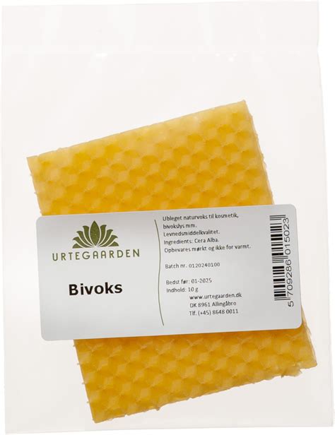 Køb Bivoks 10 g fra Urtegaarden .